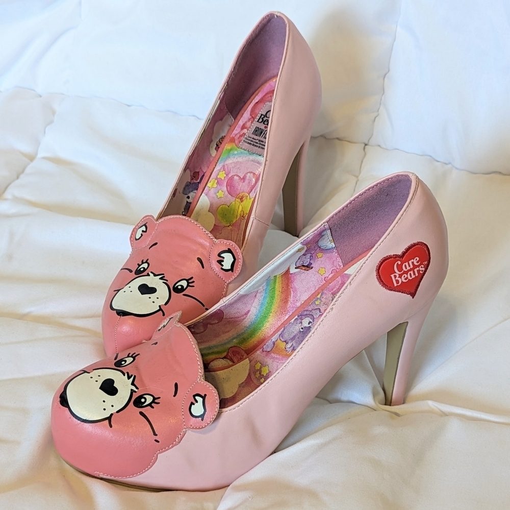 Carebear x Iron Fist Pink Heels US Size 9 EUR 40